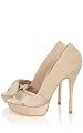 Satin and Suede Peep Toe