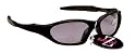 Rayzor Professional Lightweight UV400 Black Sports Wrap Cricket Sunglasses, With a Smoked Mirrored Anti-Glare Lens