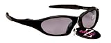 RayZor Professional Lightweight UV400 Black Sports Wrap Running Sunglasses, With a Smoked Mirrored Anti-Glare Lens