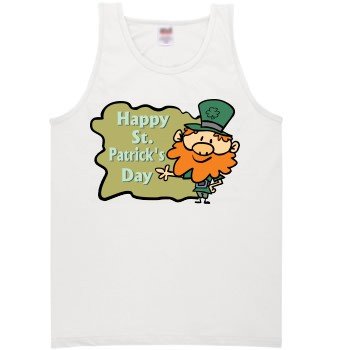 Happy St. Patricks Day Leprechaun Dark Mens Tanktop