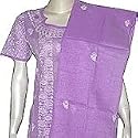 India Clothing Womens Cotton Salwar Kameez Chikan Embroidery Purple Size S (nslk163)
