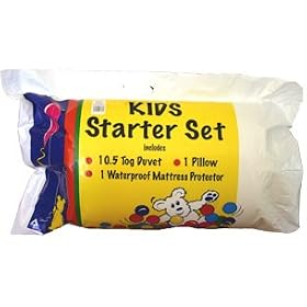 Textiles Direct Value Kids Starter Set includes Quilt,Pillow And Waterproof Mattress Protector