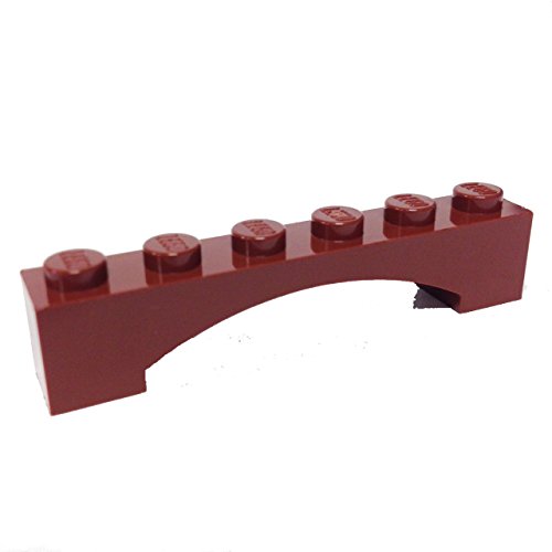 Lego Parts: Brick, Arch 1 x 6 Raised Arch (Reddish Brown)