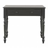 Carolina Cottage Hardwood Computer Desk, Antique Black