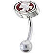 National Football League Logo Top Mount Curved Belly Ring - San Francisco 49ers