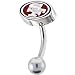 NFL Logo TOP Mount CURVED Belly Ring - San Francisco 49ers