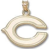 Chicago Bears Solid 14K Gold ''C'' 5/8'' Pendant