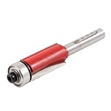 uxcell フラッシュトリムビット　カッタービット　ルーター　メタル製　ダブルフルート