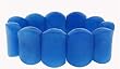 Thick Cushion Stretch Bracelet - Blue Quartz
