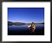 Fly Fishing on Ninepipes National Wildlife Refuge, Mission Valley, Montana, USA Framed Art Poster Print by Chuck Haney, 22x18