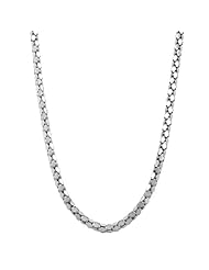 Sterling Silver Popcorn Chain Necklace (3.5mm, 18 inch)