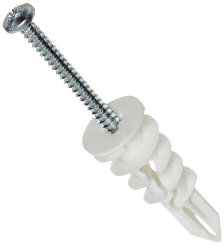 TOGGLER SnapSkru SP Self-Drilling Drywall Anchors with Screws, USA Made, For #8 Fastener Size (Pack of 50)