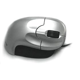 Ceratech Accuratus Upright Mouse - Mouse - optical - wired - USB - silver, soft black