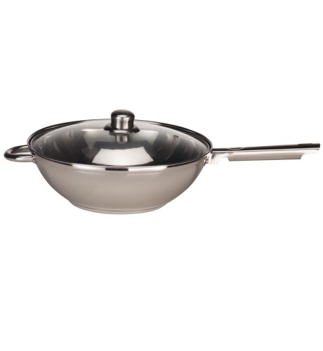 Stainless Steel Wok with Lid
