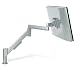Gas Assist Flat Panel Monitor Arm by Allseating Black with Slat Wall Mount