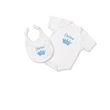 Mud Pie Baby Little Prince Onesie and Bib