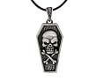 Coffin Skull Pendant - Pewter - 1.5'' Height Coffin Skull Pendant - Pewter - 1.5'' Height