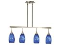 Kenroy Home 44304Bs-Lag Medici Convertible 4 Light Pendant, Blue Swirl
