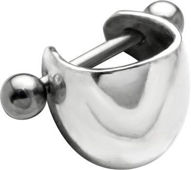 925 Sterling Silver SOLID WIDE BAND Cartilage Ear Cuff - Cartilage Helix Piercing