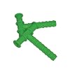 KNOBBY TEXTURE CHEWY TUBE GREEN