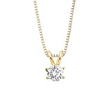1.02 ct. F - VVS2 GIA Certified Round Brilliant Cut Diamond Solitaire Pendant with Chain
