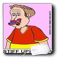 Londons Times Religion Heaven Hell Cartoons - Stiff Upper Lip - Mouse Pads
