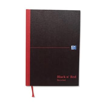Black n Red Réf C67025 Cahier en papier recyclé Reliure rigide 90 g/m² Ligné 192 pages A5 Lot de 5 (Import Royaume Uni) Black n Red Réf C67025 Cahier en papier recyclé Reliure rigide 90 g/m² Ligné 192 pages A5 Lot de 5 (Import Royaume Uni)