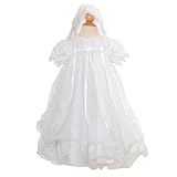 IMAGE OF Baby Girls Size 3M Circle Skirt Christening Baptism Gown w/ Bonnet