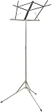 Tour Grade Nickel Folding Music Stand with Carrying Bag