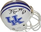 Dewayne Robertson Autographed/Hand Signed Kentucky Wildcats Authentic Mini Helmet