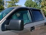 1997-2003 Ford F SERIES TRUCK Sidewind Side Window Deflector 4 pc. In Channel Smoke