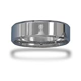 Tungsten Carbide 7mm Men's Ring with Beveled Edge