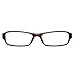 EyeBuyExpress Rectangle Burgundy Reading Glasses Magnification Strength 3.75