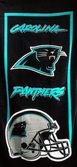 Carolina Panthers Fiber Reactive Pool/Beach/Bath Towel (Team Color)