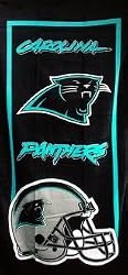 Carolina Panthers Fiber Reactive Pool/Beach/Bath Towel (Team Color)