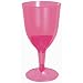 Pink Plastic 8oz Wine Glasses 20ct