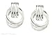 Sterling Silver Coiled Hoop Post Earrings