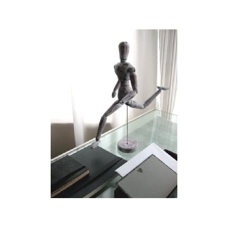 Tartan and Zebra 'Magnus' Wooden Mannequin in Rouge Degradee