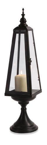 25 Triangular Glass Steeple Candle Holder