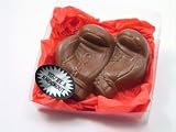 Solid Milk Chocolate You're A Knockout Unique Novelty Gourmet Candy Gift Boxed Boxing Gloves For Adults , Children & Lovers