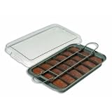 Chicago Metallic Non-Stick Slice Solutions Brownie Pan with Lid, 13 by 9 by 1-1/2-Inch
