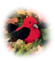Buy 5in Audubon Birds Scarlet Tanager Plush Toy by Wild Republic now!