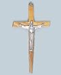 Wall Crucifix - 8" Height - Risen Christ - Olive Wood - IMPORTED FROM ITALY