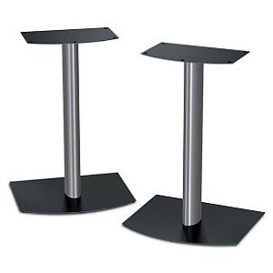 Bose FS-1 Bookshelf Speaker Floor Stands (pair) - Black and Silver