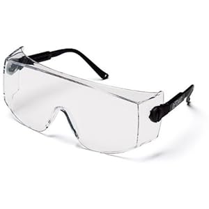 Pyramex Defiant Safety Glasses - Over Prescription - Clear Lens Black-Jumbo Frame SB1010SJ 12