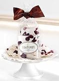 Cranberry Almond Bark with Designer Serving Plate - Christmas Candy