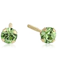Kate & Lucy 14kt Gold Birthstone Girls Studs