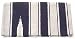 34 x 64 NAVY GRAY WHITE Navajo Print Saddle Blanket