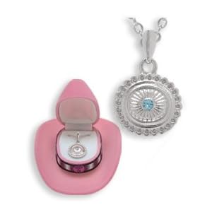 Conch Necklace in Pink Cowboy Hat Western Gift Box