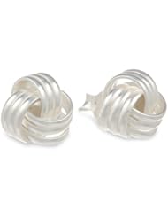 Sterling Silver Love Knot Post Earrings